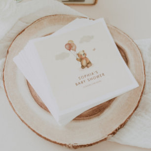 Bearly Wait Neutral Baby Shower Napkin