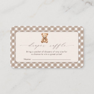 Bearly Wait Neutral Simple Baby Shower Enclosure Card