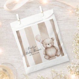 Bearly Wait Neutral Teddy Baby Shower Favour Bag