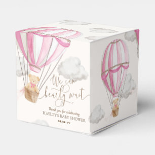 Bearly Wait Teddy Bear Hot Air Balloon Baby Shower Favor Box