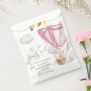 Bearly Wait Teddy Bear Hot Air Balloon Baby Shower Favour Bag