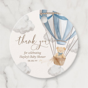 Bearly Wait Teddy Bear Thank You Baby Shower Favour Tags
