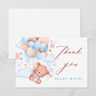 Bearly Wait Teddy Ours Bleu Baby shower Merci
