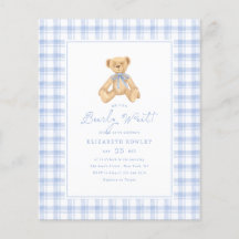 Bearly Wait Vintage Teddy Bear Budget Baby Shower