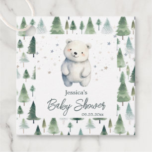 Bearly Wait Winter Baby Shower Favour Tags