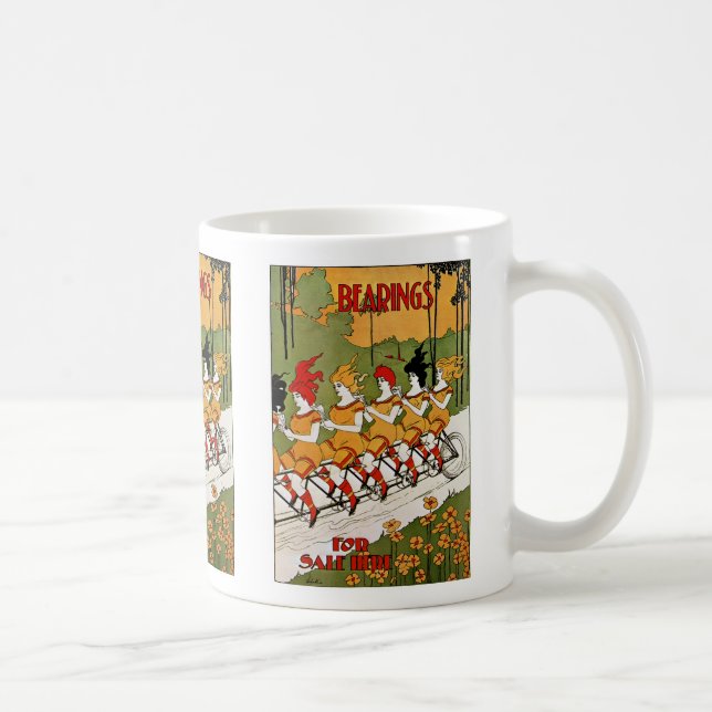 Bearrings Tandem Bicycle Ad Coffee Mug (Right)