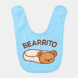 BEARRITO Teddy Bear Burrito Baby Bib