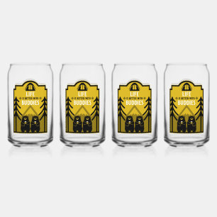 Bears And Beer Canada Can Glass