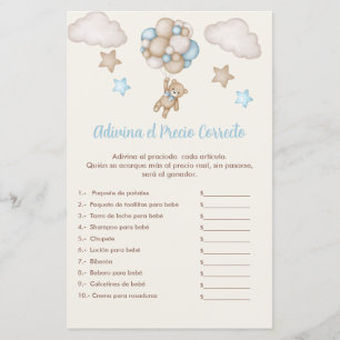 Bears and Blue Balloons Game, Guess the Correct Pr