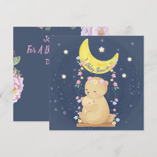 Bears Baby Shower Invitation (Front/Back)