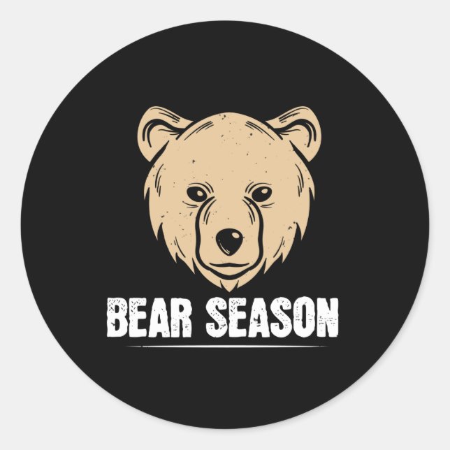 Bears - Bear Season Classic Round Sticker (Front)