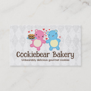 Bears cookies baker bakery baking sweets business card