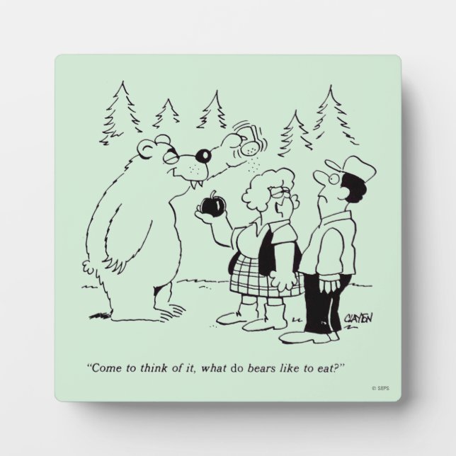 Bears Dinner Plaque (Front)