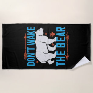 Bears - Don't Wake The Bear Beach Towel