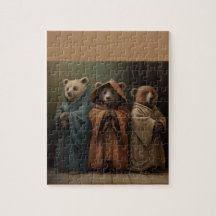Bears Dressed In Robes Jigsaw Puzzle