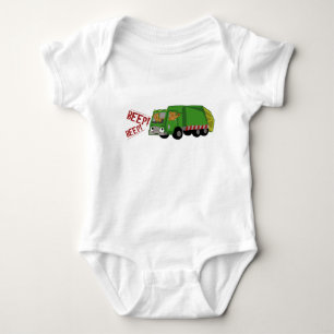 Bears Driving a Trash Truck Baby Bodysuit