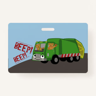 Bears Driving a Trash Truck Badge