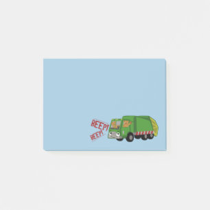Bears Driving a Trash Truck Post-it Notes