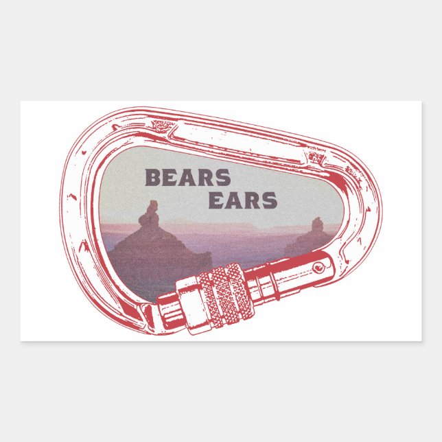 Bears Ears Climbing Carabiner Sticker (Front)