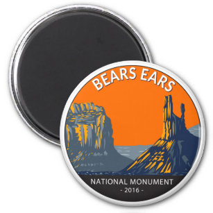 Bears Ears National Monument Utah Vintage Magnet