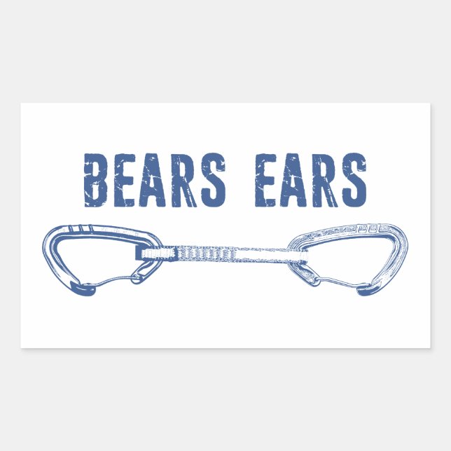 Bears Ears Rock Climbing Quickdraw Sticker (Front)