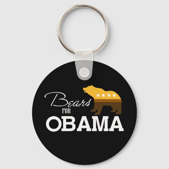 Bears for Obama 2- Keychain (Front)