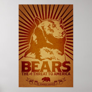 bears godless killing machines humour funny poster