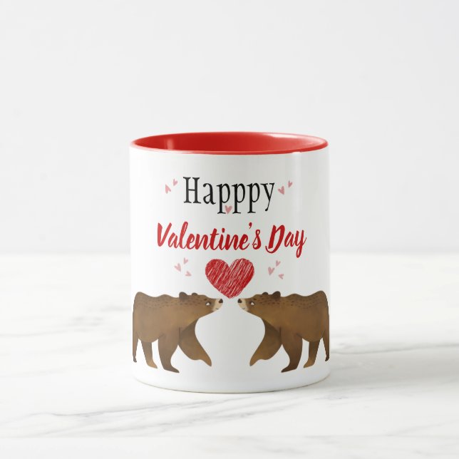 Bears & Hearts Valentine's Day Mug (Centre)
