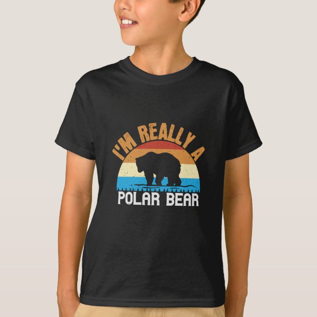 Bears - I'm Really A Polar Bear T-Shirt (Front)