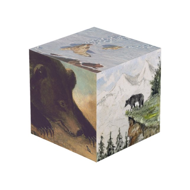 Bears in Art Cube (Back Angled)