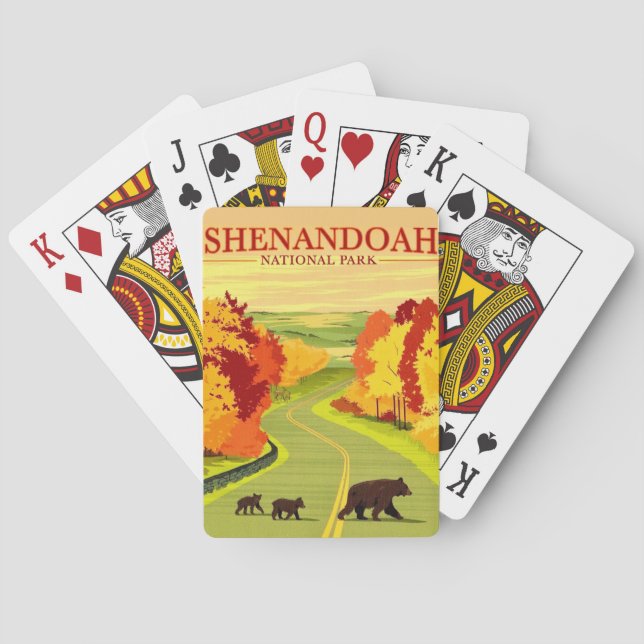 Bears in Shenandoah NP Playing Cards (Back)