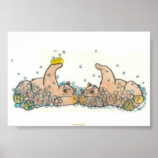 bears in soap poster