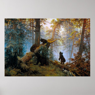 Bears in the Forest Poster