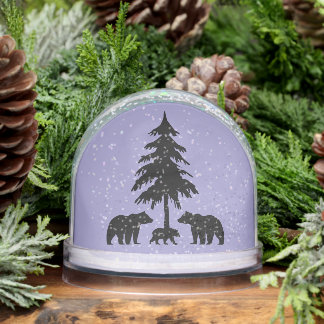 Bears in the Woods Snowglobe