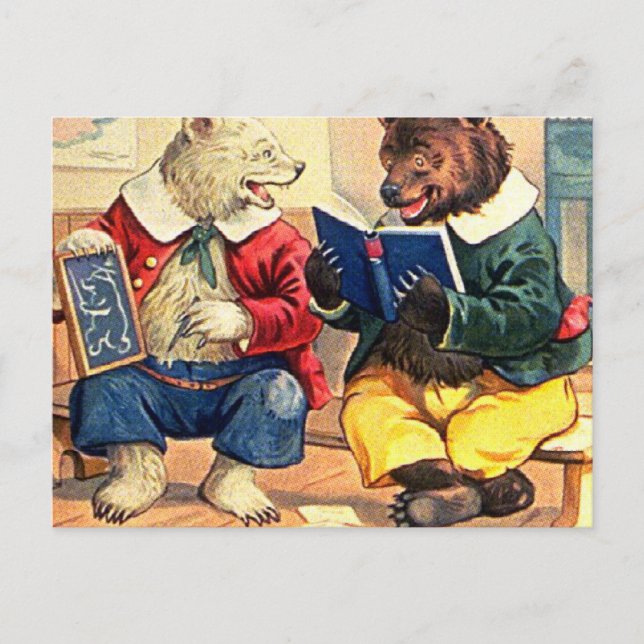 Bears Kept in School Postcard (Front)