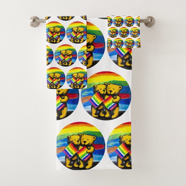 Bears Love Couple LGBT Arc-en-ciel (En situation)