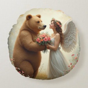 Bear's Love Round Pillow