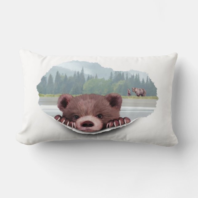 Bears Lumbar Pillow (Front)