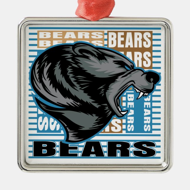 Bears Metal Ornament (Front)
