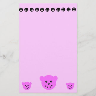 Bears N Buttons stationary Stationery