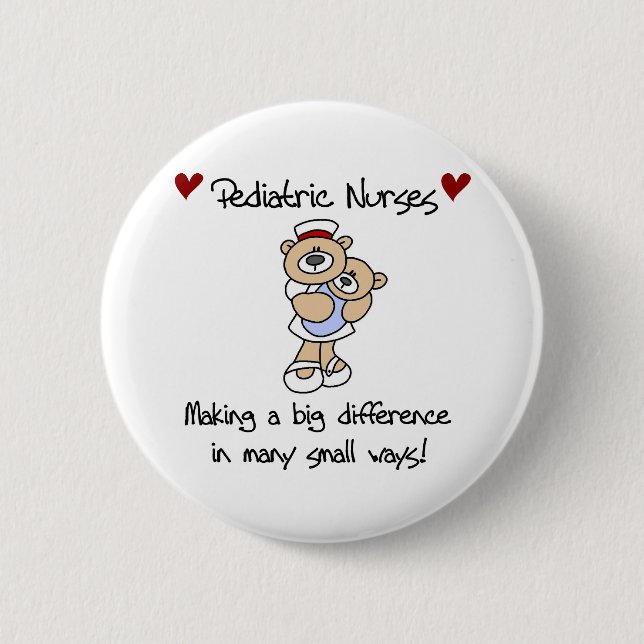 Bears Pediatricians Make a Difference 2 Inch Round Button (Front)