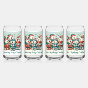 Bears Polar mignon chante Avoir un Noël de très Bé