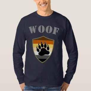 Bears Pride flag Bear Paw Woof T-Shirt