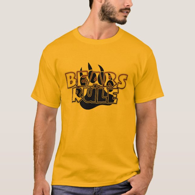 Bears Rule BEAR PAW T-Shirt (Front)