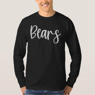 Bears School Spirit Team Mascot Game Night T-Shirt