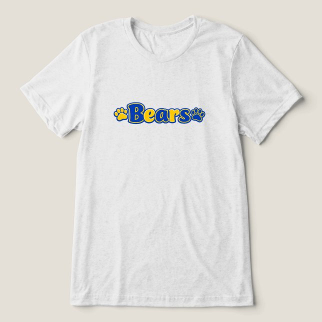 Bears  Tri-Blend shirt (Design Front)