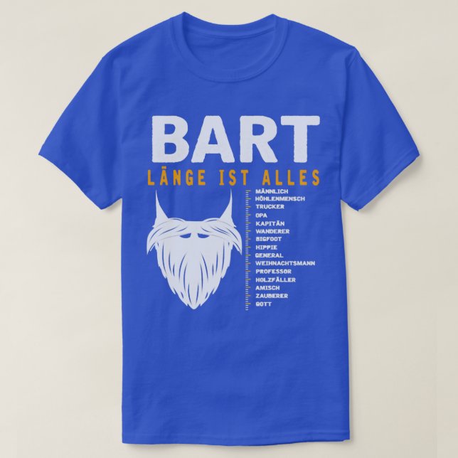 Beart Carrier Bearded Gift Beards Lengths Men Mens T-Shirt (Design Front)
