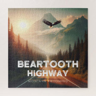 Beartooth Highway Montana Wyoming Eagle Jigsaw Puzzle