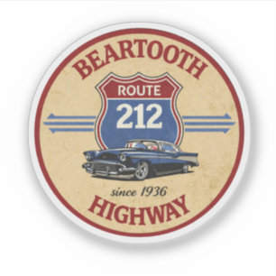 Beartooth Highway Route 212 classic car gifts