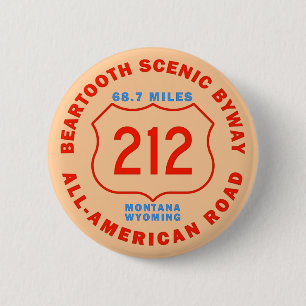 Beartooth Scenic Byway All American Road 2 Inch Round Button